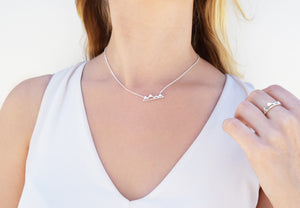 Silver Victoria Mountain Necklace